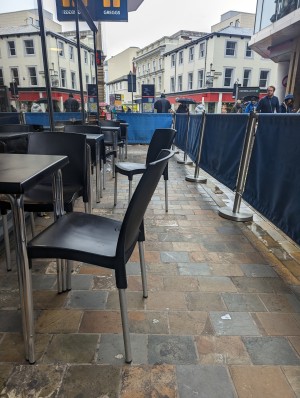 Outside seating area