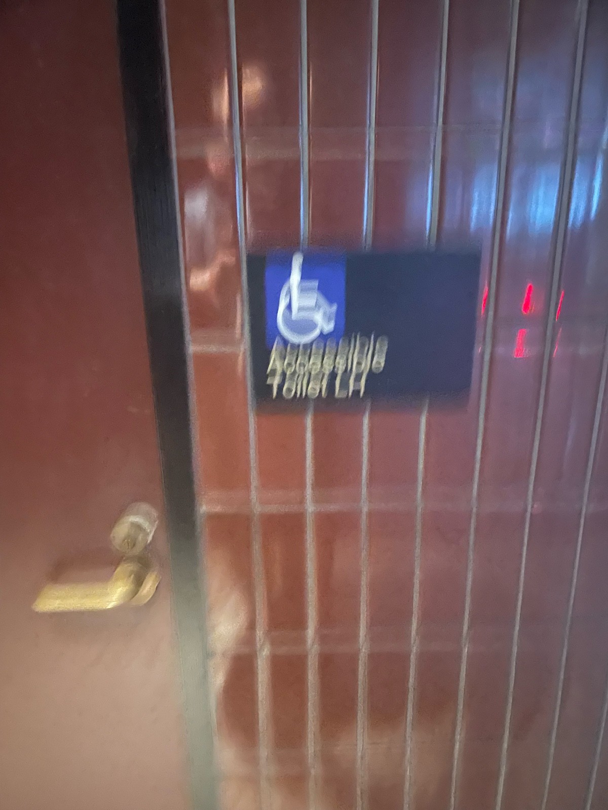 Signage for accessible toilet - unisex