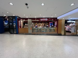 No door leading to service kiosk.