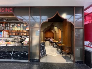 Open archway to venue.