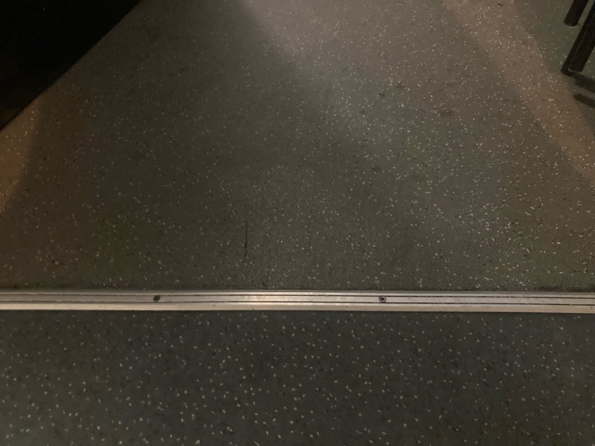Small metal bump on door.
