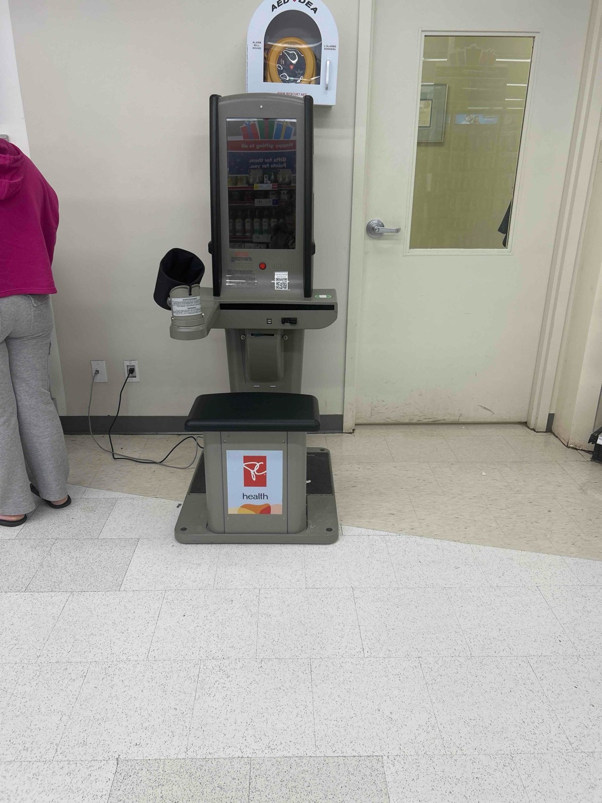 Blood pressure and scale machine