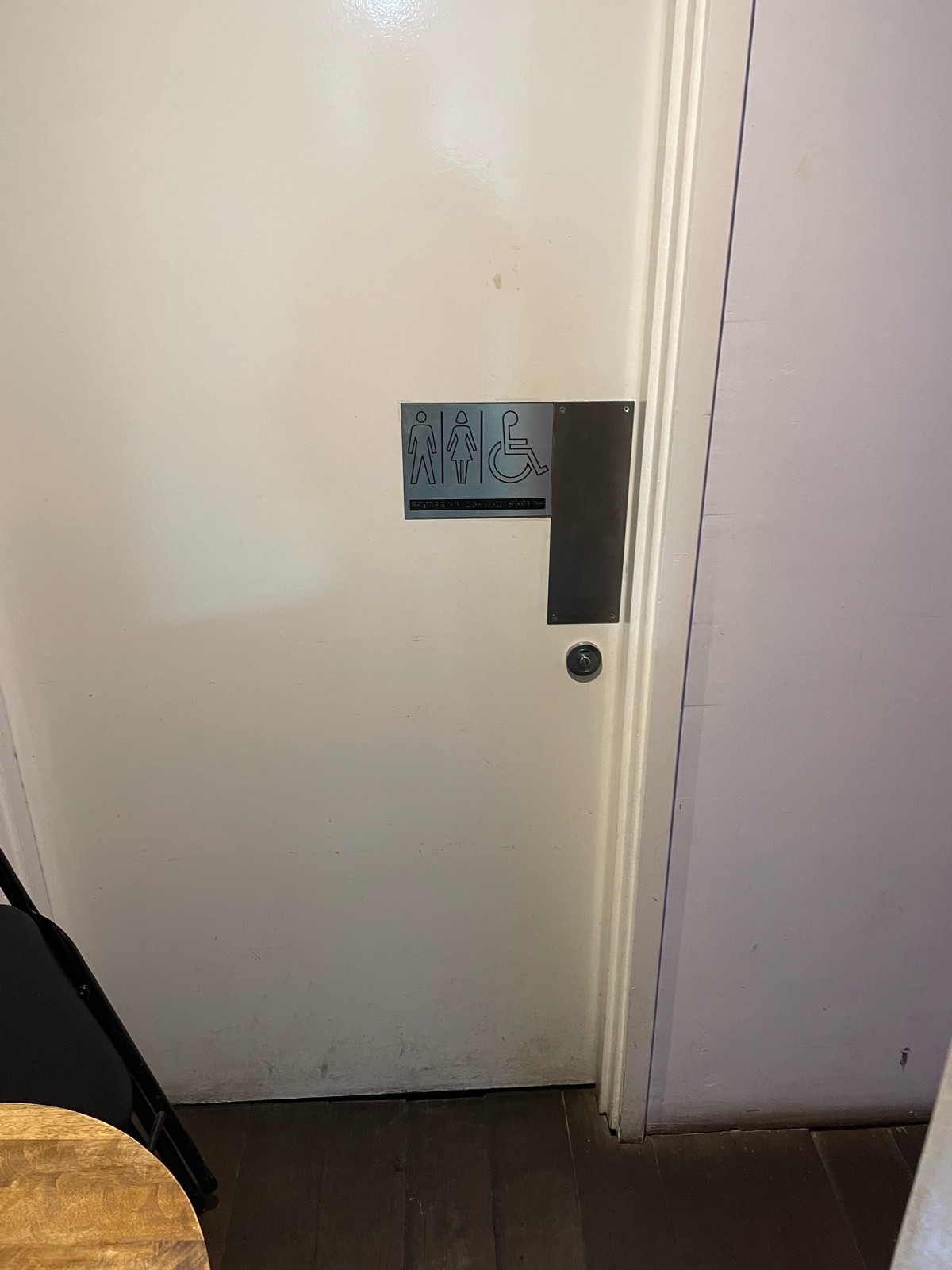 Door opens inward