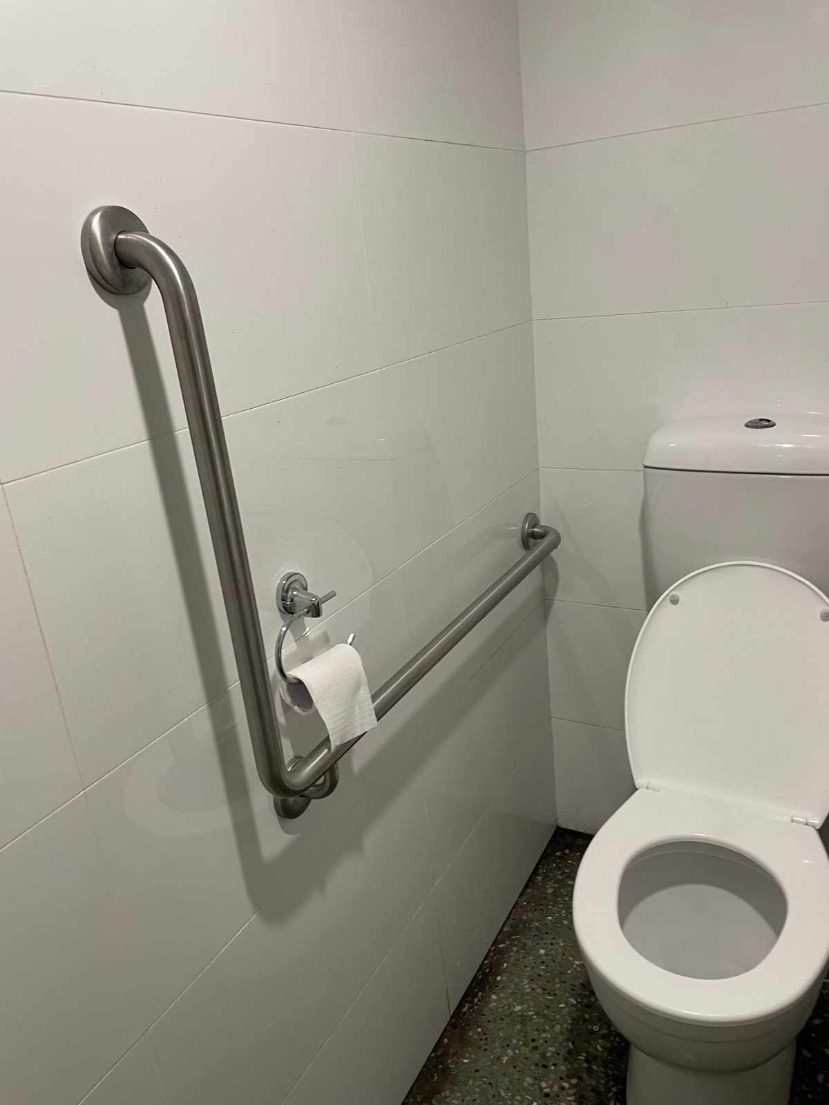Sign on door says accessible toilet