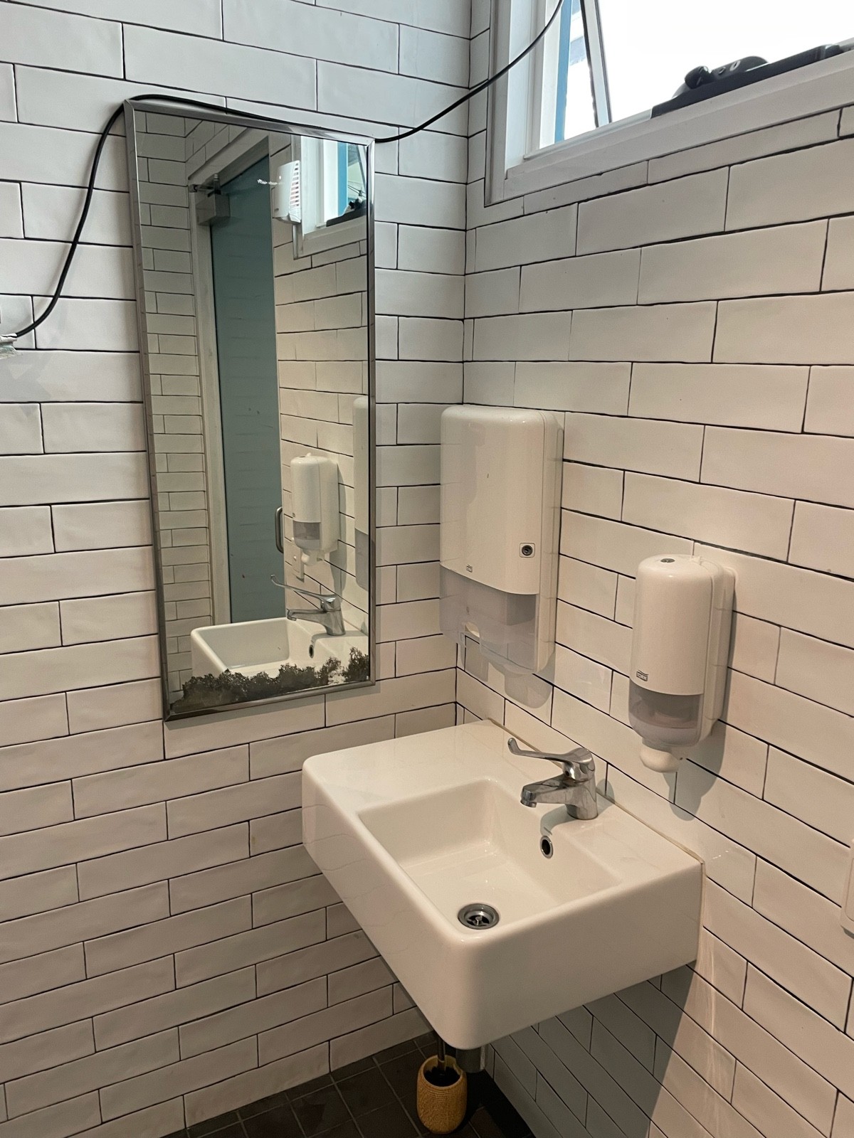 Mirror sink soap