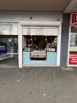 No door leading to kiosk service counter.