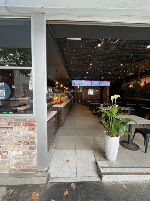 Open archway to venue.