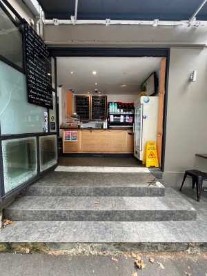 Open archway to venue.