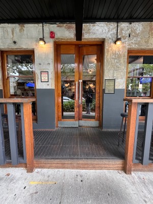Path to entrance through outdoor front area.