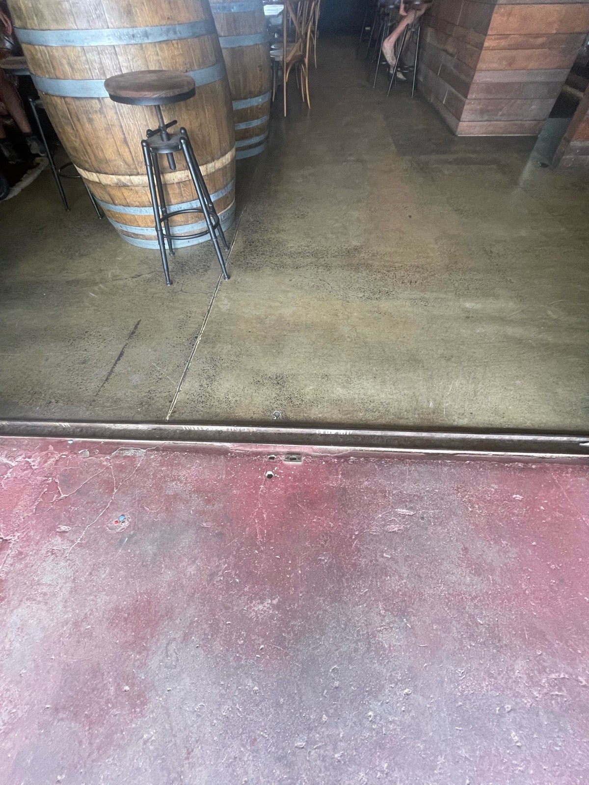 Small lip on door opening