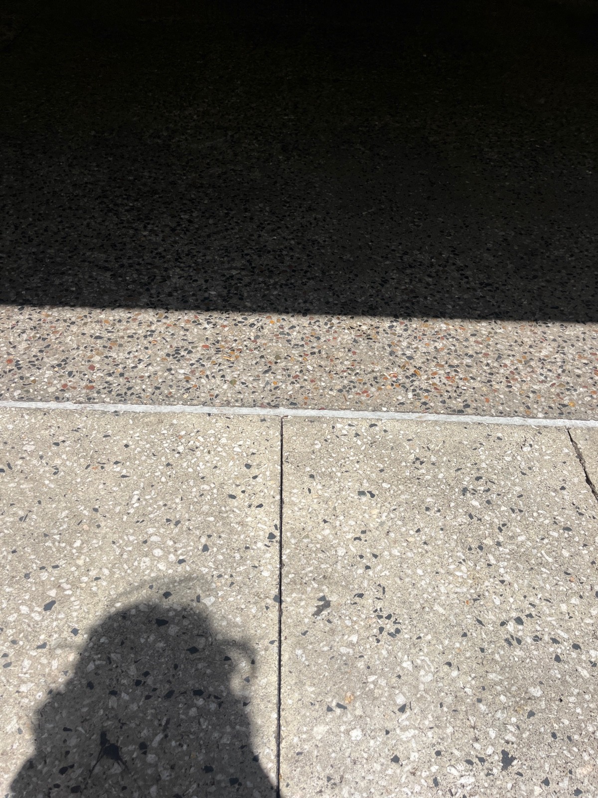 Small bump before outdoor front seating.