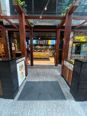 Open archway to venue.