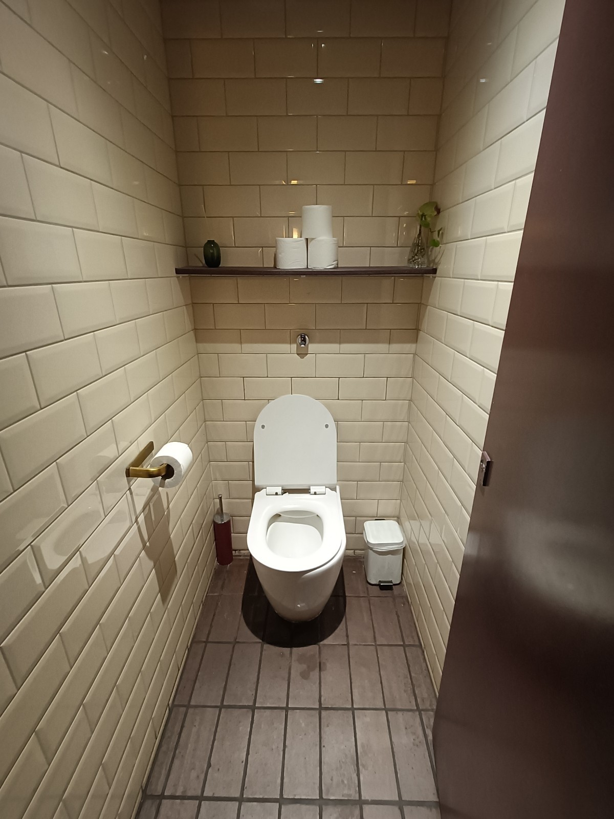 From doorway, looking straight. Toilet ahead.