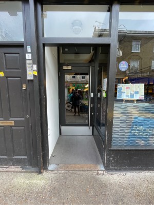 Black-framed open archway.