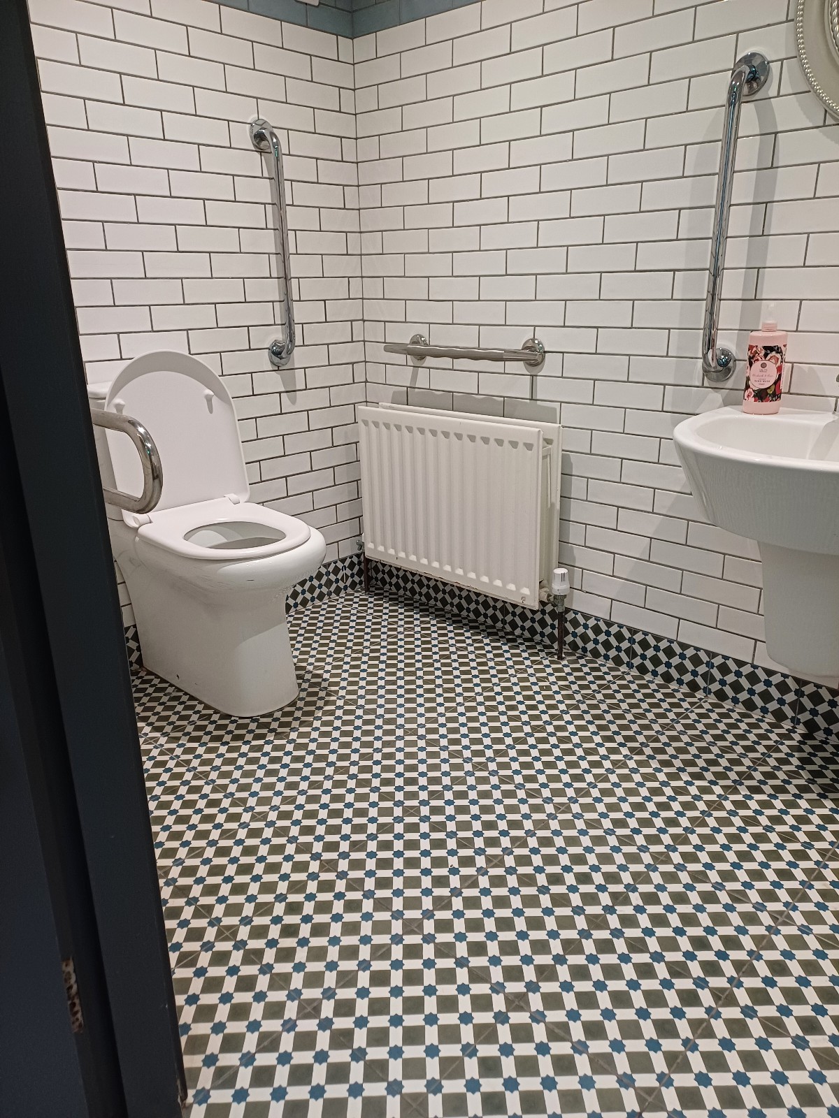 Wheelchair accessible toilet