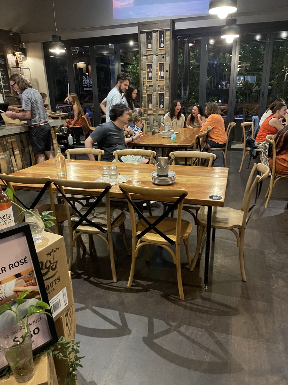 More seating