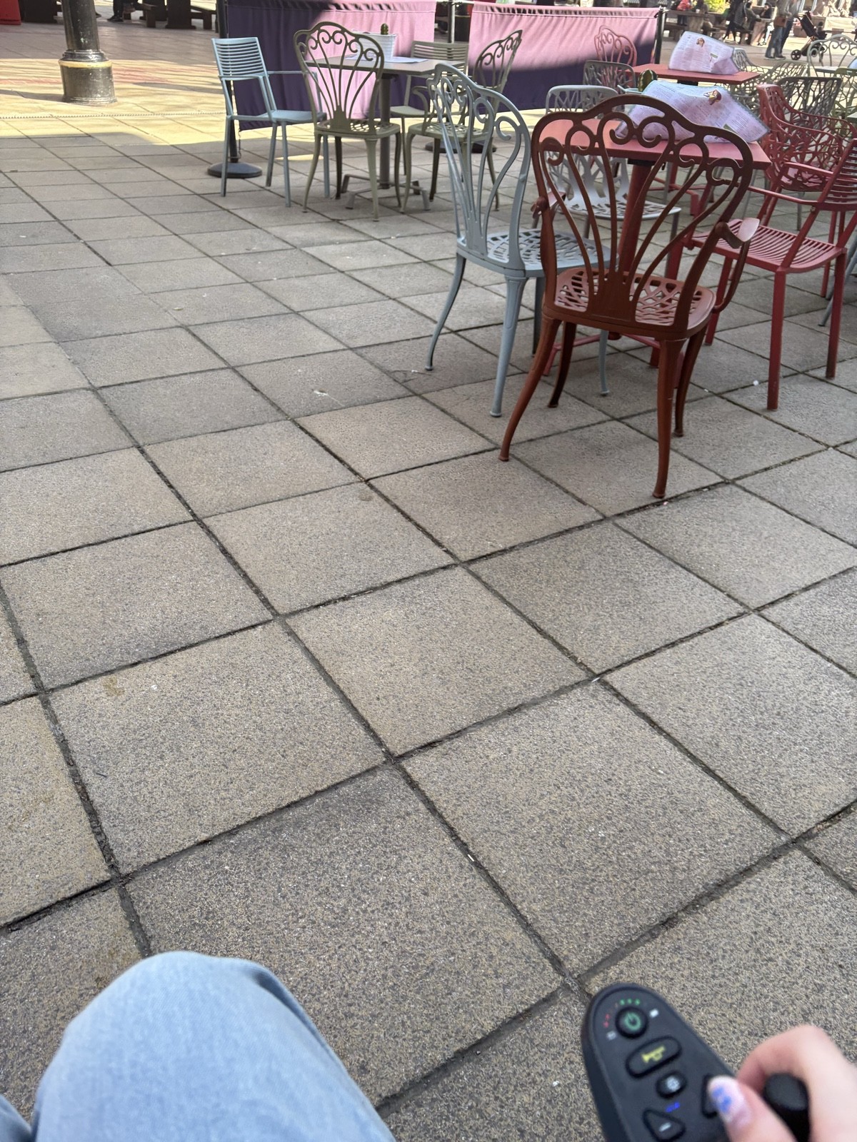 This is the patio seating area and it’s fully accessible