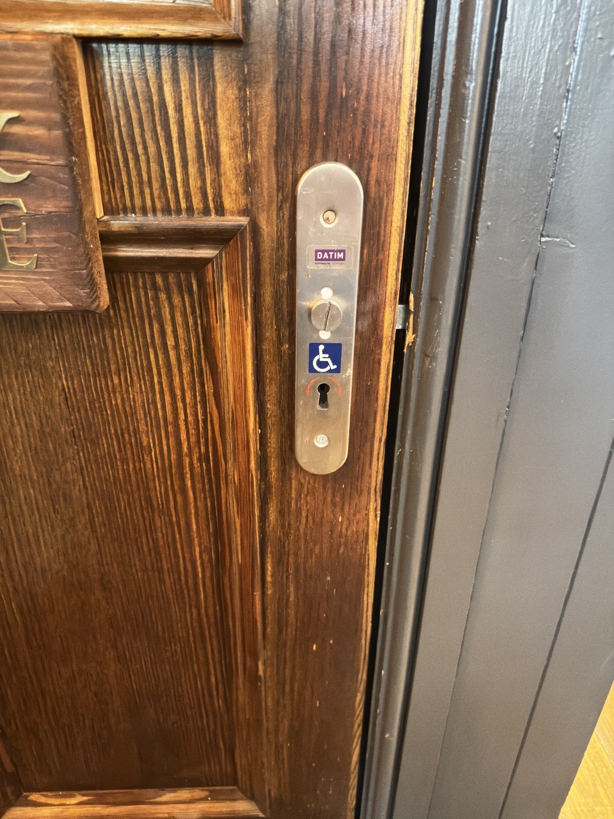 RADAR lock on toilet door