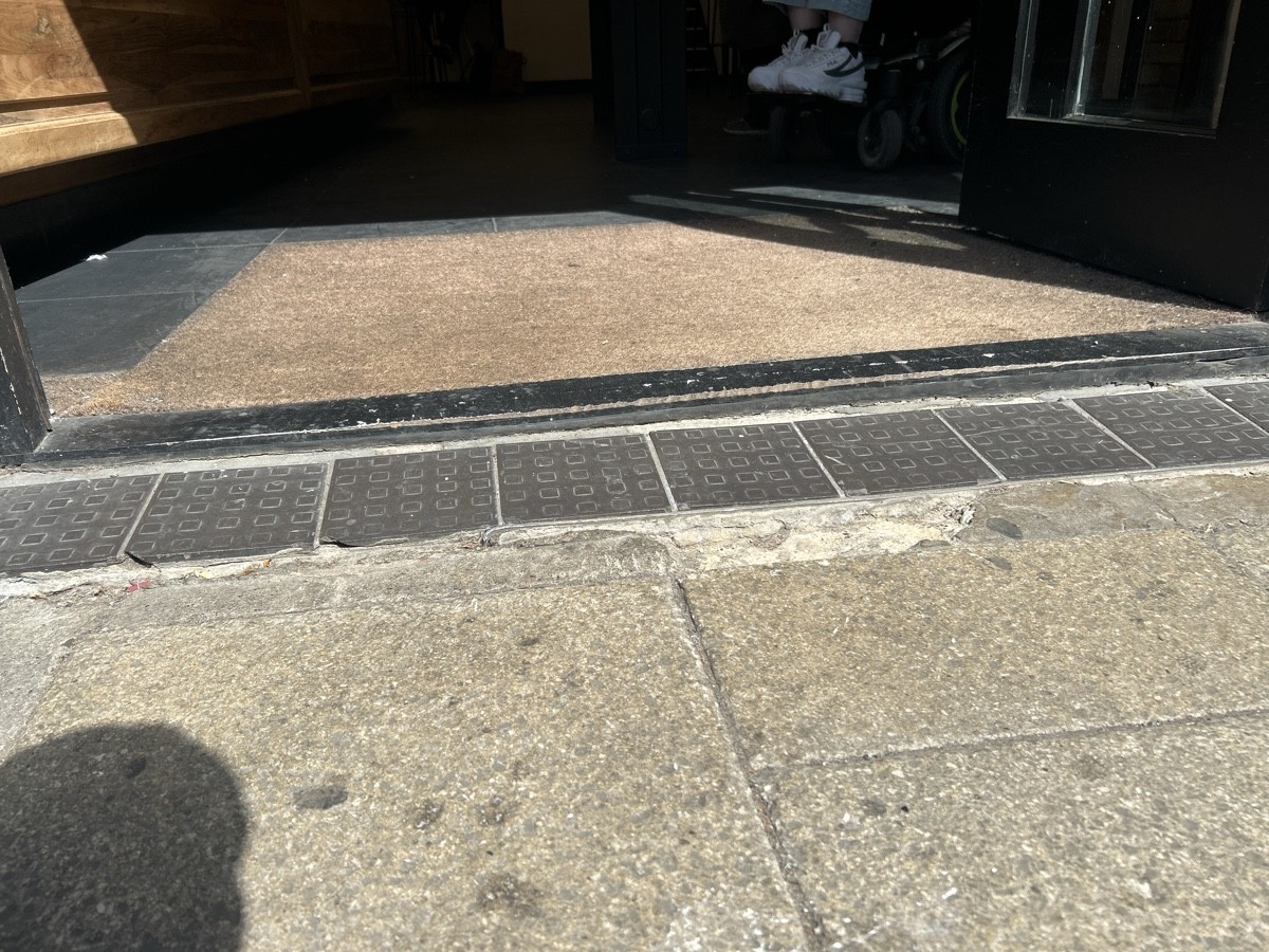 Photo of small uneven step