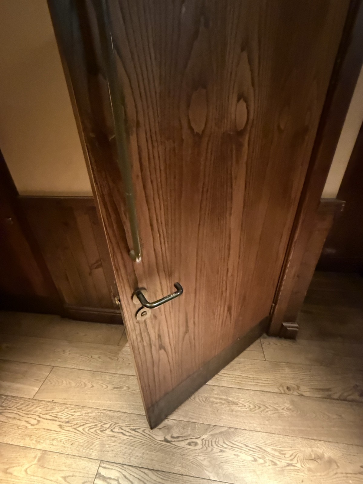 Door handle is lowered, no radar key needed.