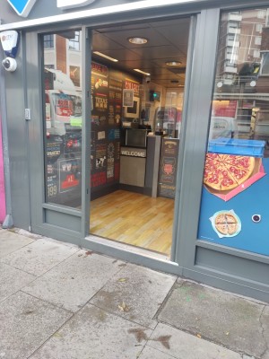 Main entrance to dominos