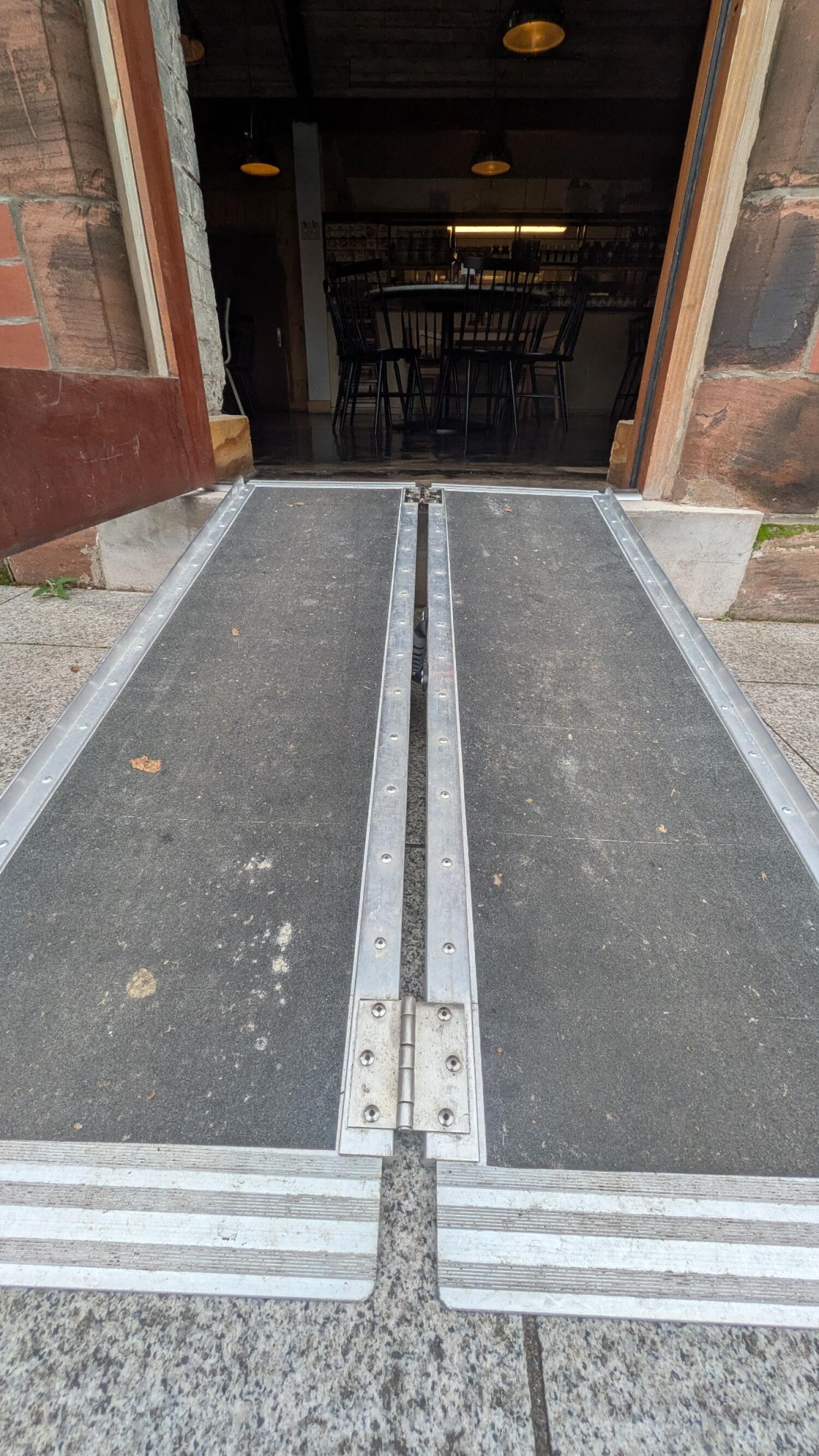 Ramp available on request.