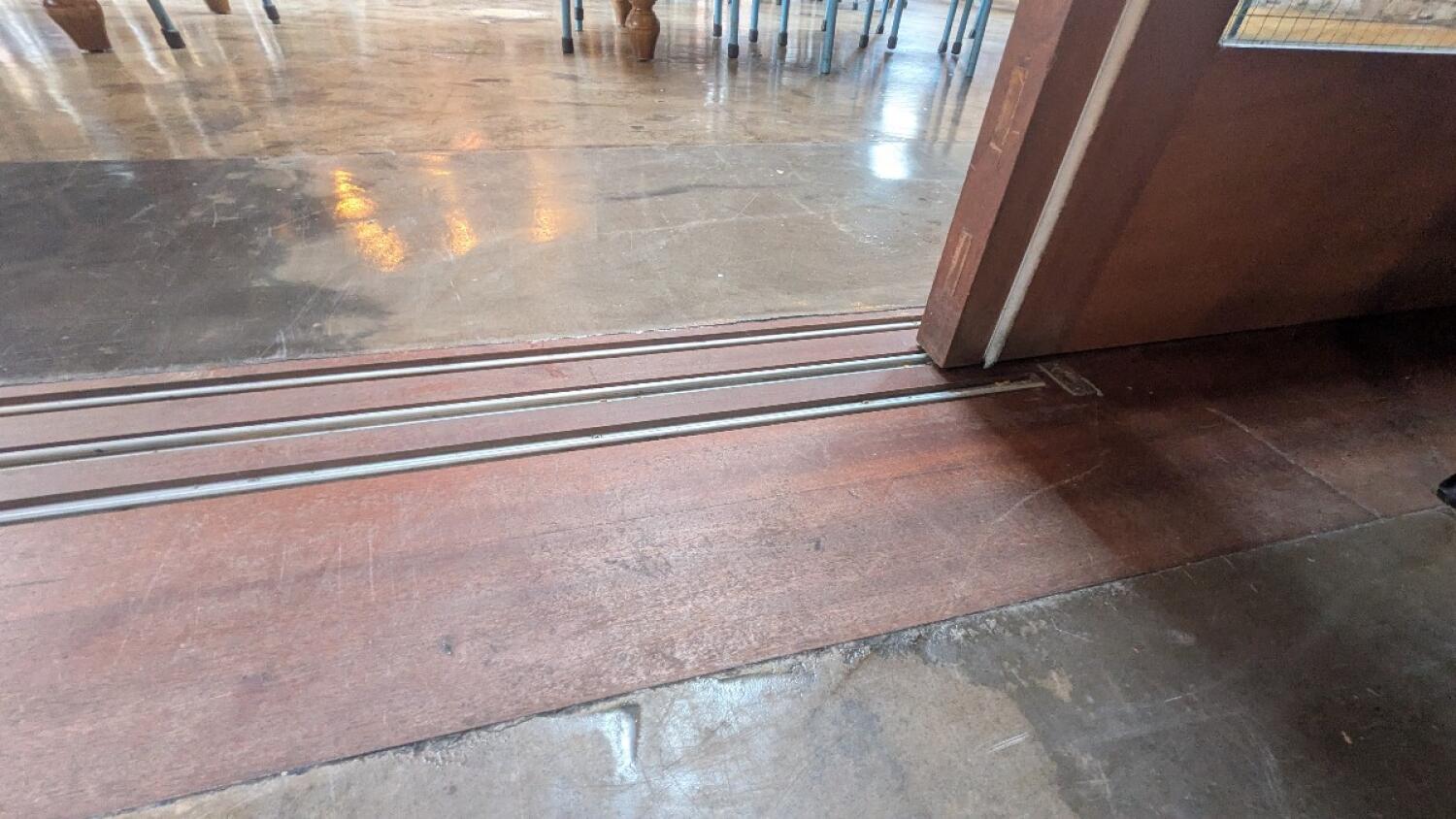 Bump at foot of doorway
