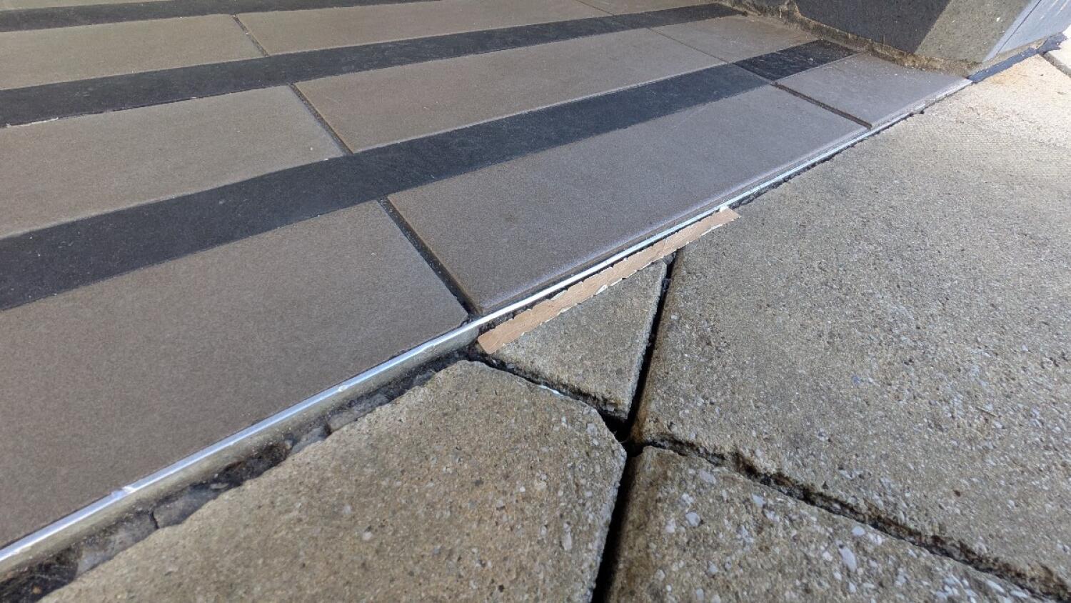 Small bump before door.