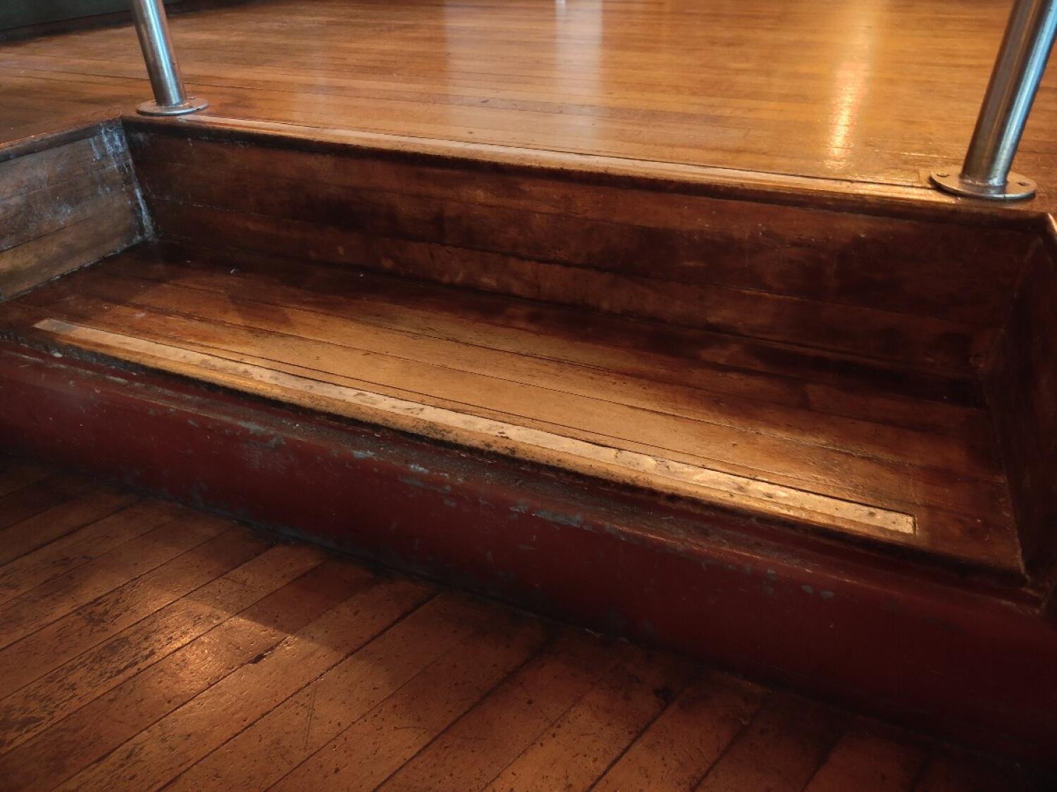 Two steps to more seating.