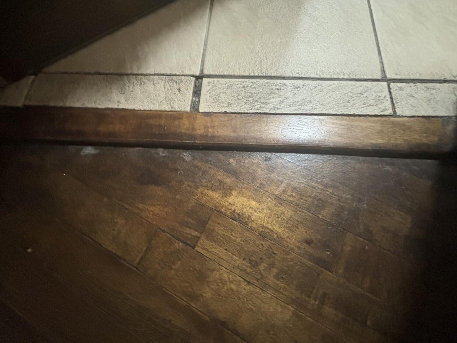 Bump at foot of door.