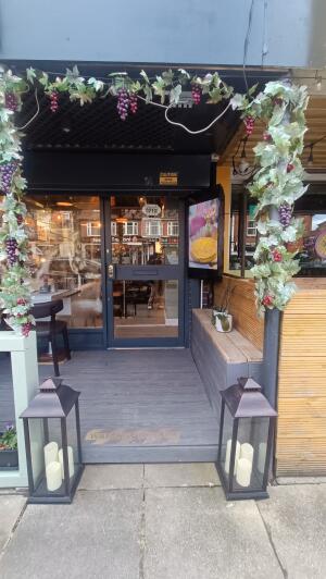 Open archway to venue.