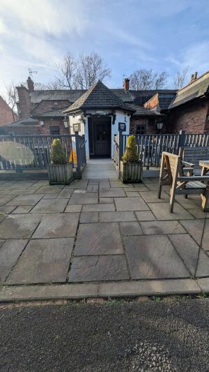 From back of venue facing venue. Path ahead