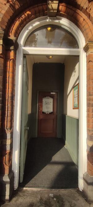 Open archway ahead.