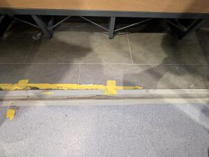 Small bump at entrance.