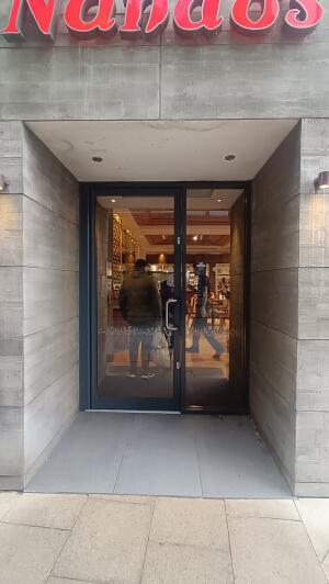Open archway to venue.