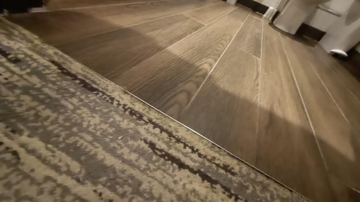 Small bump at foot of door.