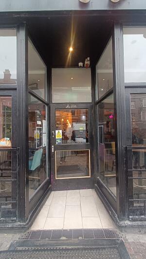 Open archway to venue.