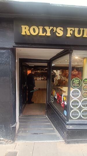 Open archway to venue.