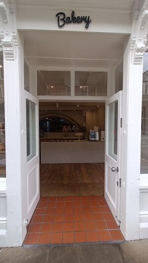 Open archway to entrance.