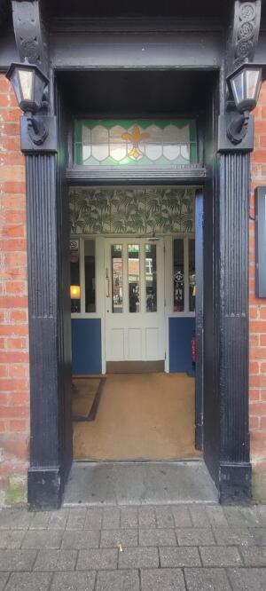 Open archway ahead.