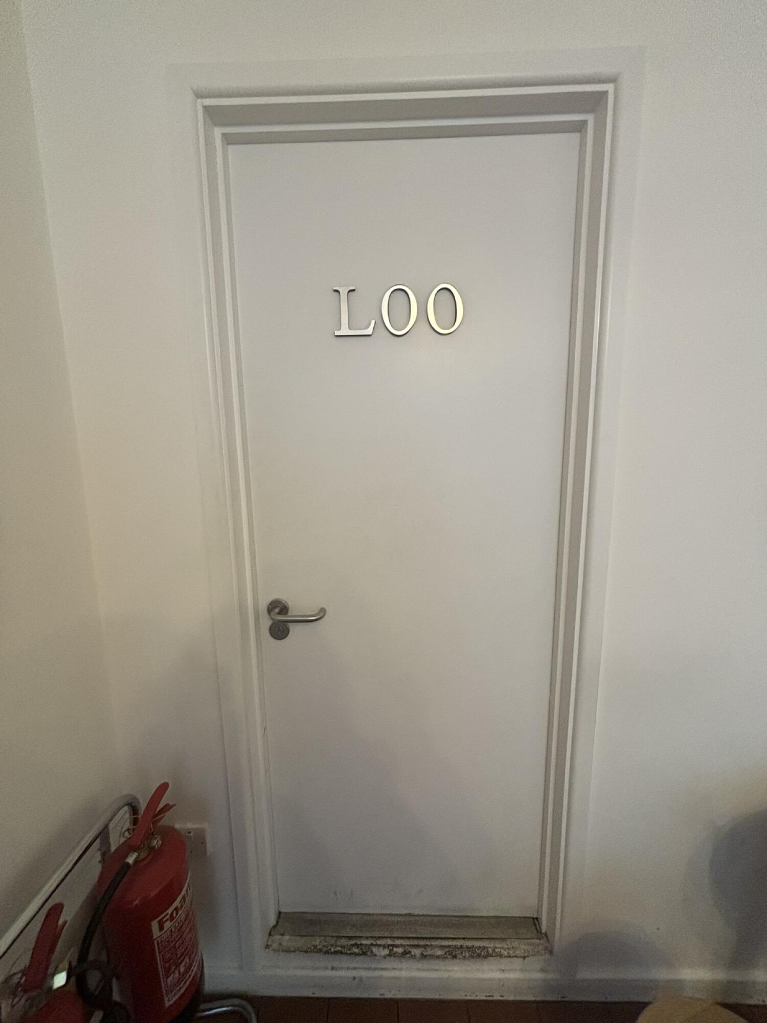 Non wheelchair-accessible bathroom
