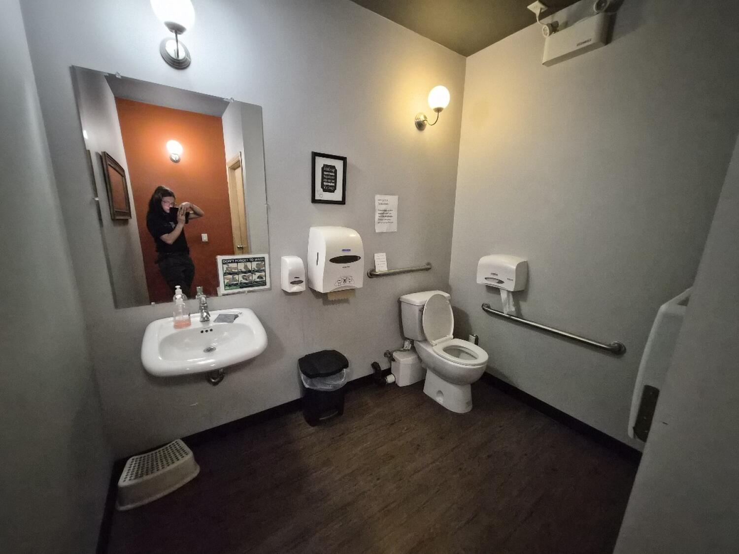 Wheelchair-accessible bathroom