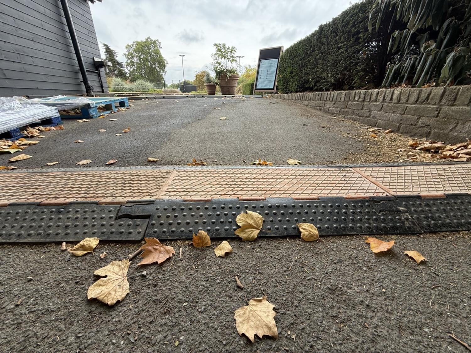 Cable cover ahead.