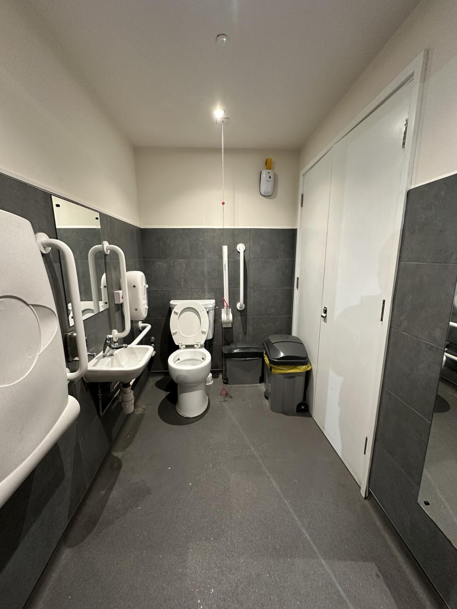 Wheelchair-accessible bathroom