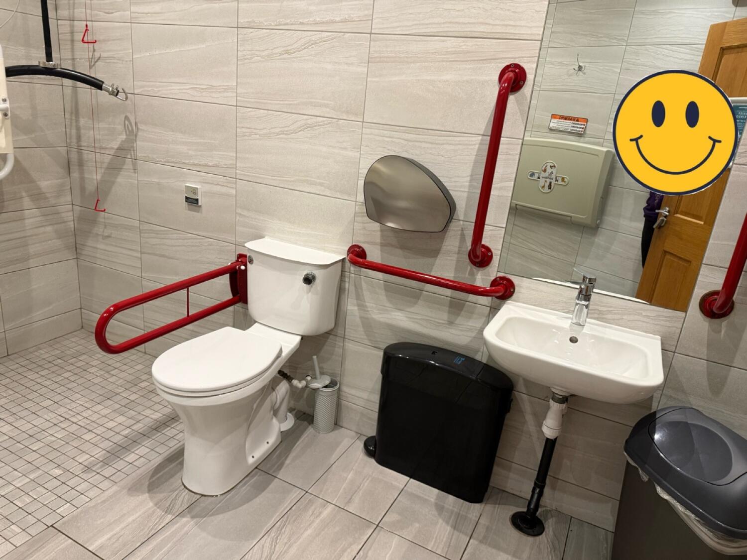 Wheelchair-accessible bathroom