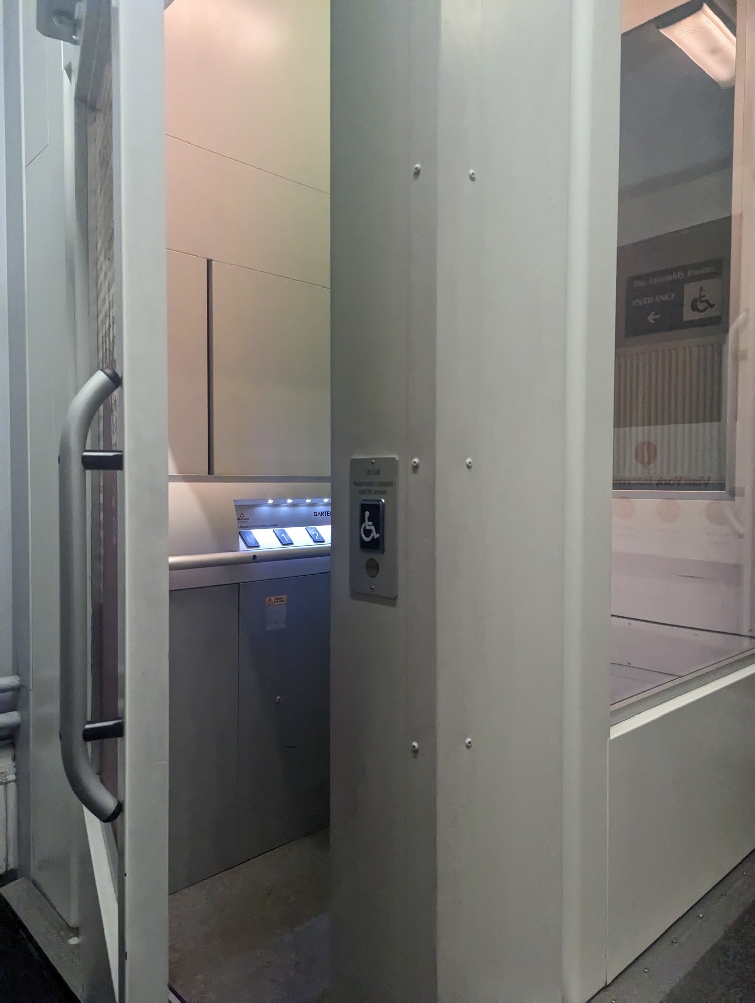 Platform lift to take you up the 2 flights of stairs