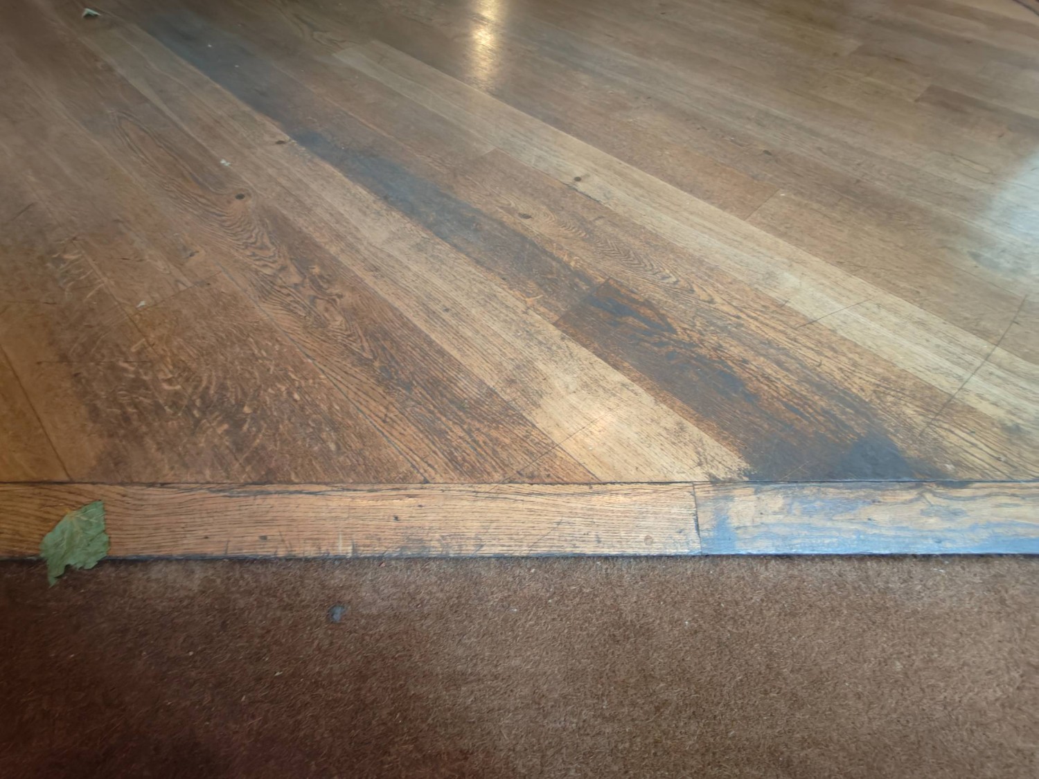 Small bump after the entrance door.