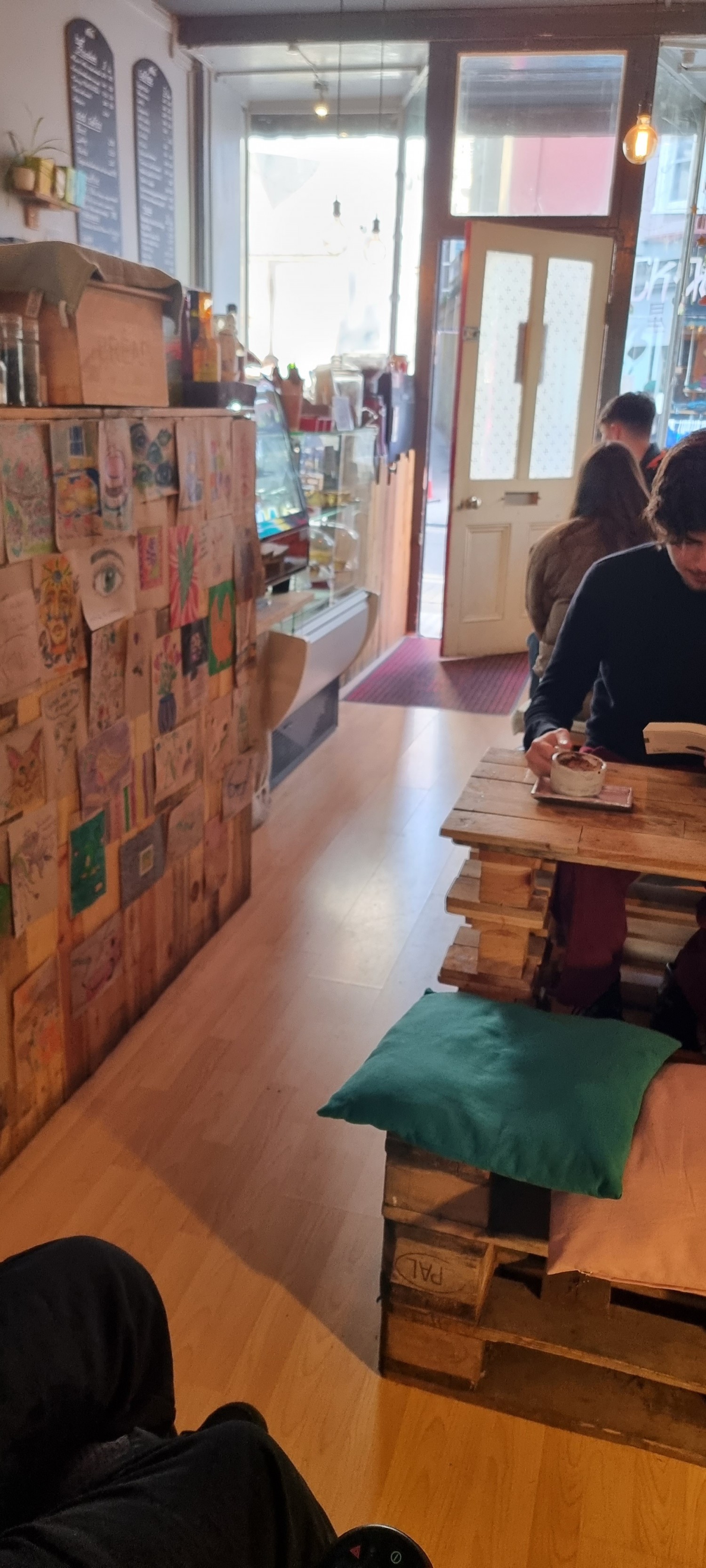 This is the path leading through the shop. Quite cramped but staff are  very accommodating and will move furniture out of the way for you