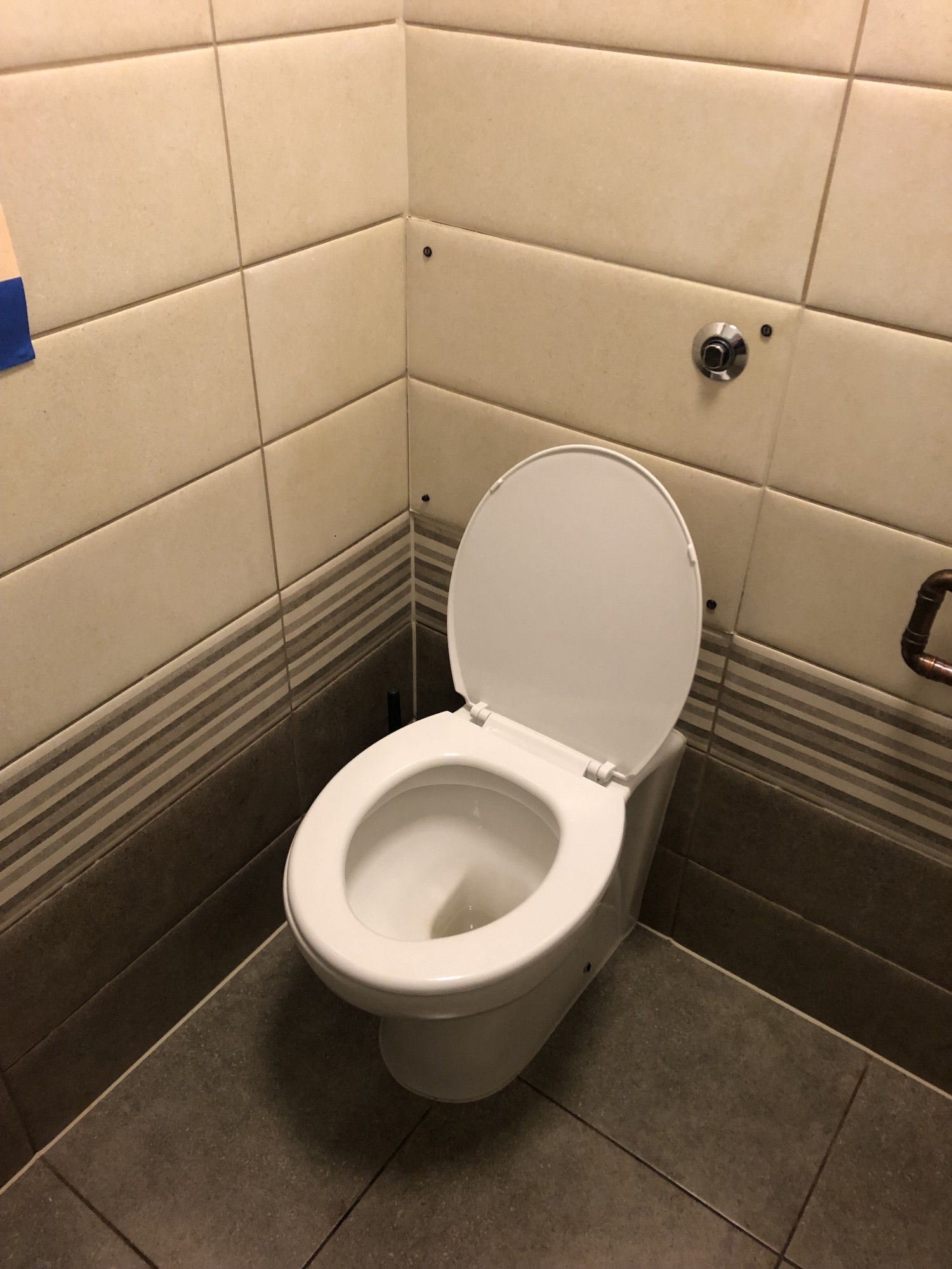 Toilet inside.