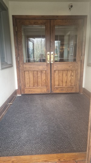 2 sets of double doors.